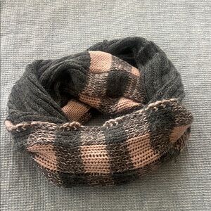 Plaid Knit Infinity Scarf